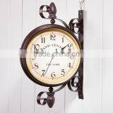 Cafe Retro Wall Clock , European Style Double Side Wall Clock thumbnail-1