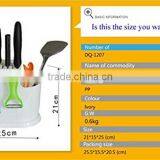 Non-toxic Plastic Kitchen Utensils /tool Holder Flatware Organizer , Tableware Tool Storage Rack thumbnail-6