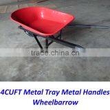 America 4Cuft Metal Tray Metal Handles Wheelbarrow for Gardenning thumbnail-2