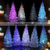 Mini Color Changing Icy Crystal LED Christmas Tree Decoration Light Night Light thumbnail-1
