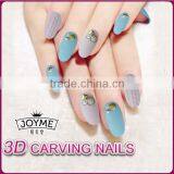 New 2016 Product Idea 3d Carving Nails With Metal Decoration Wholesaler Artificial Nail Tip thumbnail-4