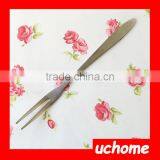 UCHOME New Fork Set!! Factory Manufacturing Stainless Steel Fruit Fork for Household/Hotel/Party thumbnail-1