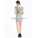2017 Latest Design Photo For Lady Midi Embroidered Dress thumbnail-6
