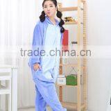 Flannel Cartoon Adult Animal Jumpsuit Animal Pajamas Jumpsuit Blue Stitch Design thumbnail-3