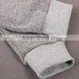 HAODUOYI Girl's Grey Ribbed Waist & Cuff Sporty Pants thumbnail-4