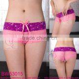 Sexy Women Pink Lace Underwear Model