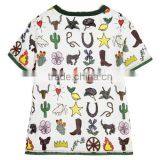 2017 Cheap Hot Sale Promotional Fashion Custom Wholesale Kids Baby Children's Boutique Short Sleeve Cotton Printed t Shirt thumbnail-4