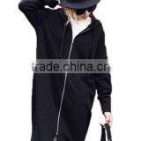 Plus Size Long Sleeve Loose Hoodie Coat Women Hooded Jacket Wholesale thumbnail-1