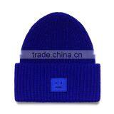 Latest Design Custom Embroidery Logo Unisex Cotton Knit Beanie Hat thumbnail-3