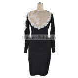 Latest Dress Designs Apparel Sexy Dress Woman Cashmere Sweater thumbnail-2