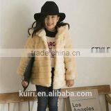 2016 Fashion Kids Faux Fur Coat, Baby Autumn and Winter Warm Outwear Clothes Children Long Faux Rabbit Strip Fur Jackets thumbnail-4