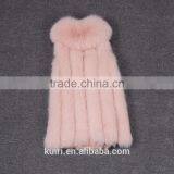 New 2016 Arrival Winter Warm Fashion Women Import Coat Fur Vest High-Grade Faux Fur Coat Fox Fur Long Vest thumbnail-3
