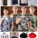 Chinese factory custom wholesale men military uniform t shirt or suit