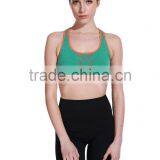 Double Fabric Breathable Body Building Tight Sport Bra With Pad thumbnail-1