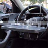 Foldable Car Steering Wheel Back Seat Tray Table Desk Mount Laptops Drink Holder thumbnail-3