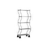 Rotating Flooring Literature Display Stand Metal Rack Shelves thumbnail-1