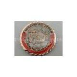 3D Antique Copper Plating Brass American Personalized Coins for Awards, With Diamond Cut Edge thumbnail-1