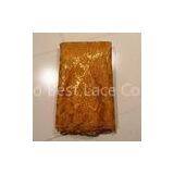 Yellow Green African Net Lace Fabrics , 2.5 - 3.5kgs Weight