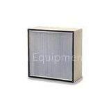Stainless Sheet Frame Fiberglass Paper Deep - Pleat HEPA Filter, Separator Filter With Glass Fiber