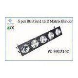 10W 5pcs RGB 3in1 LED Matrix Blinder Light DMX Control Disco Show Stage Lighting thumbnail-1