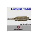 Vauxhall Auto Lock Opener and Lock key decoder original lishi 2in1 YM28,locksmith tool lock pick
