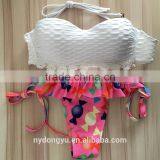 White Lace Halter Printed Swimwear Bikini/yzh Fancy Bikini Swimwear/ Fancy Bikini Set Swimwear Beachwear thumbnail-6