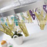 Creative Butterfly Shape Plastic Shocks Hanger With 24 Clips thumbnail-1