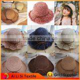 2017 Summer Simple Beach Paper Straw Hat for Beautiful Girl thumbnail-1