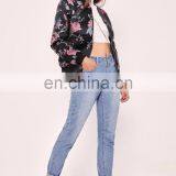 2016 New Style Premium Jacquard Bomber Jacket Women Fashion Jacket for Wholesale thumbnail-2