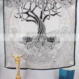 Queen Indian Tree Of Life Mandala Tapestry, Hippie Ethnic Wall Hanging, Gypsy Bohemian Bed Cover, Wall Hanging, Bed Sheet