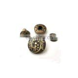 Wholesale Beautiful High-quality Antique Bronze Flower Snap Button Jewelry