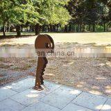 Corten Steel Cycle Stand Statue for Parking thumbnail-4