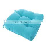 Recyclable Cheap Soft Patio Outdoor Solid Blue Non-slip U-shaped Tufted Chair Pad With Ties Home thumbnail-7