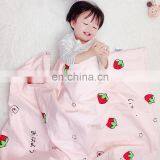 2020 Summer Hot Products Drop Shipping 3D Massage Minky Dot and 100% Cotton Fabric Two Layers Baby Comforter Blanket thumbnail-5