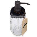 Amazon Hot Sale 16 Ounce Bathroom And Kitchen Liquid Mason Jar Glass Hand Soap Dispenser thumbnail-2