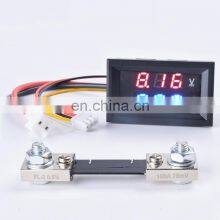 DC Digital Voltage Current Meter LCD 4 дюйма DC 0 - 100В 100А Вольтметр Амперметр с шунтом DC 100А/75мВ и кабельным разъемом