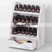 Cosmetic Display Cases with Drawer and 3 Tiers Removable Shelf