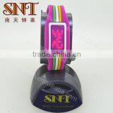 Fashion LED Watch With Silicone Strap for Lady