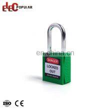 Various Sizes Stainless Steel Shackle Plastic Safety Padlock With Key thumbnail-2