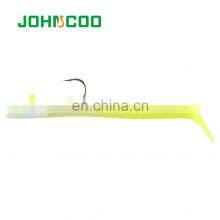 JOHNCOO Double Colours 12cm 15.5g Jig Fish Head Sinking Fishing Lure Vivid Body Jigging Soft Bait thumbnail-3