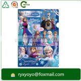 Office Stationary L Shape Clear Plastic Pocket Document File Holder