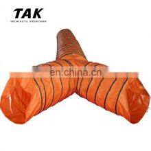 Custom Fire Resistance Flexible Yellow Polyester Reinforced PVC Vinyl Fabric Mining Tunnel Ventilation Air Duct thumbnail-5