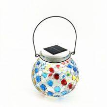 High Quality Outdoor Waterproof LED Round Color Jar Solar Wall Light for Gardens, Courtyards, Corridors, Parks thumbnail-3