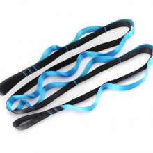 10/12 Loops Non-Elastic Stretch Strap for Yoga Rehabilitation Pilates Dance-Versatile Pilates Accessory thumbnail-2