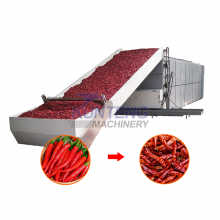 Huge Capacity Continuous Chilli Mesh Belt Drying Machine Vegetables Dryer Equipment thumbnail-1