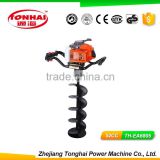 TH-EA6805 52CC gas powered post hole digger for tree transplanting auger earth drill