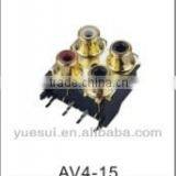 4pin Rca Pcb Jack Manufacture thumbnail-1