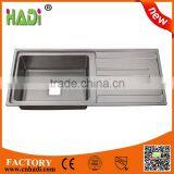 Modern Kitchen Designs Stainless Steel Sink With Drainboard HD11650A thumbnail-1
