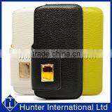 Metal Buckle Lychee Pattern Slide In Case