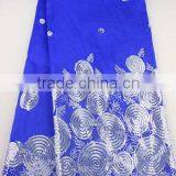 African Geroge Lace Fabrics Raw Silk George Fabric for Party Dress GP1004 thumbnail-1